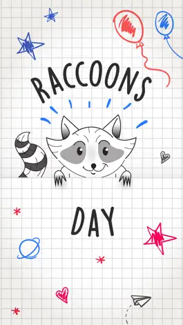 Game screenshot Raccoons day Stickers mod apk