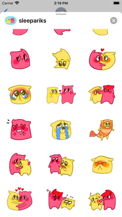 Screenshot #2 pour Cute pillow stickers & emoji