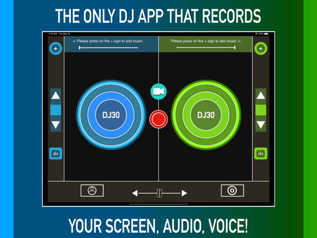 ‎DJ Record Screen Music & Voice Screenshot