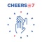 Cheers@7 is a App that was created to bring people together at 7PM each night in their time zone to celebrate events, families and friends where each participate to make some noise and bring happiness to all those that would like to spread joy