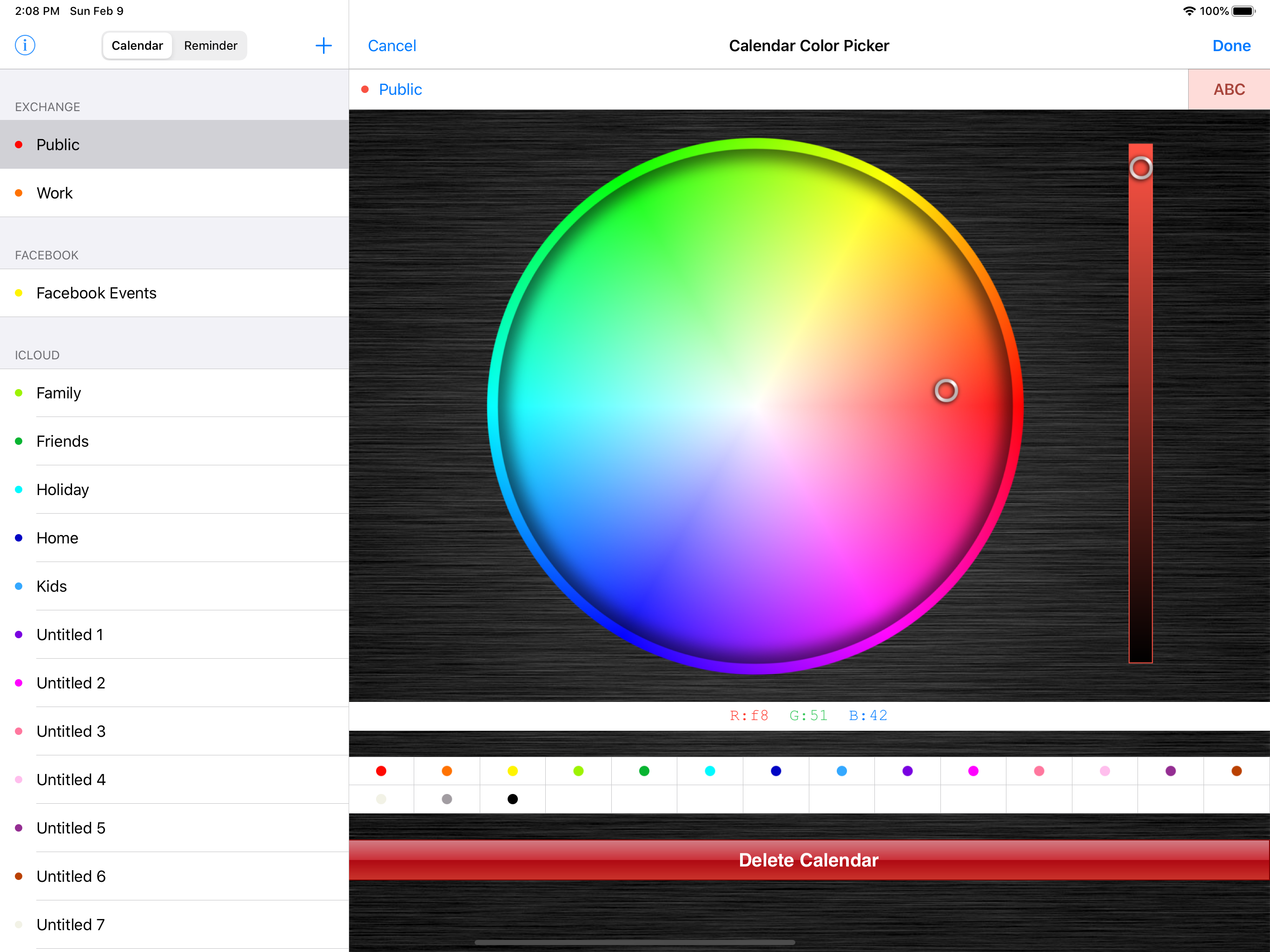 Calendar Color Picker screenshot 5