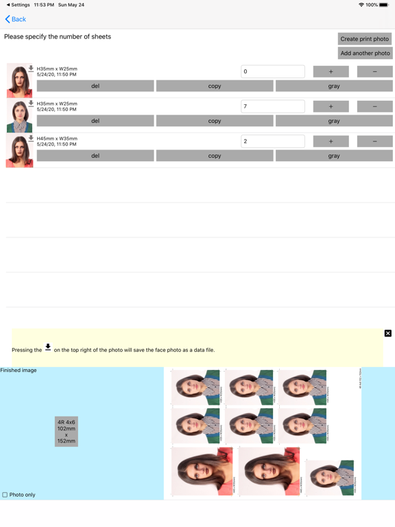 ID Photo application iPad screenshot 5 - Photo & Video app