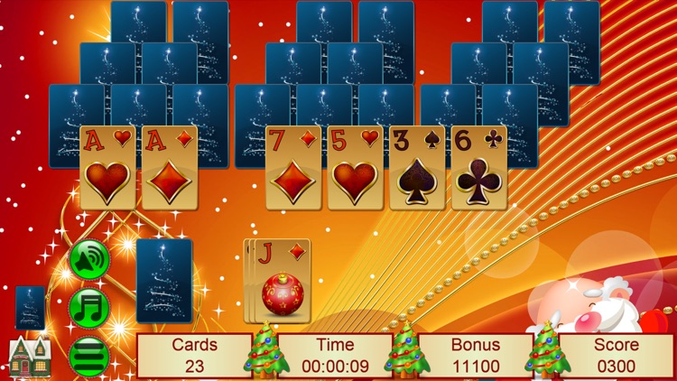 Xmas TriPeaks Card Solitaire screenshot-3