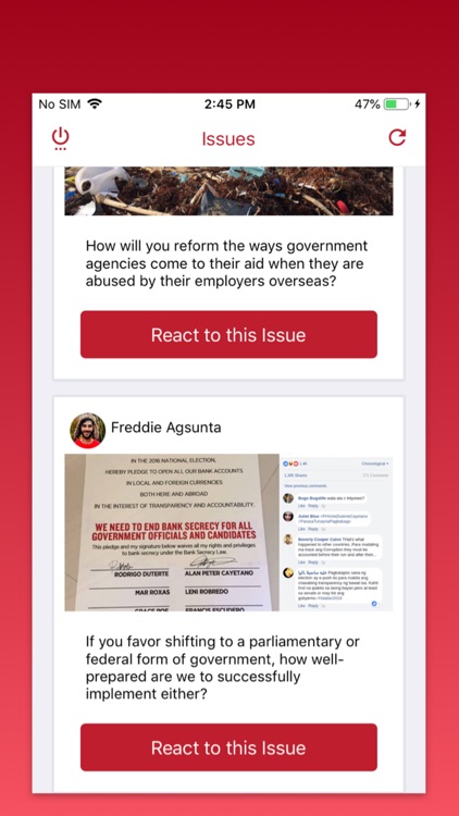 Publiko Candidate Reaction