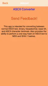 HEX ASCII BASE64 MD5 SHA conv. screenshot #3 for iPhone