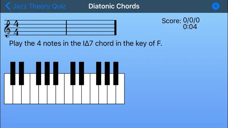 Jazz Theory Quiz screenshot 4 of 8