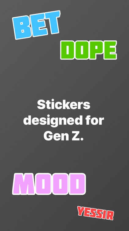 Gen Z Slang Sticker Pack