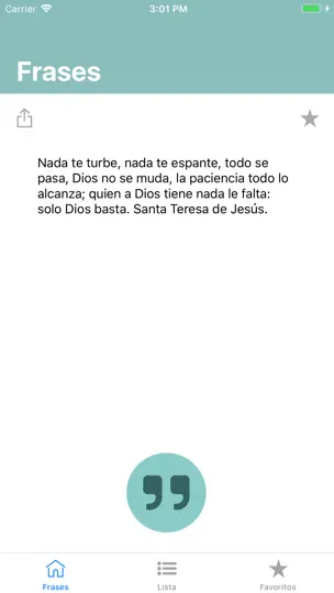 Captura de pantalla de Frases en iPhone 4