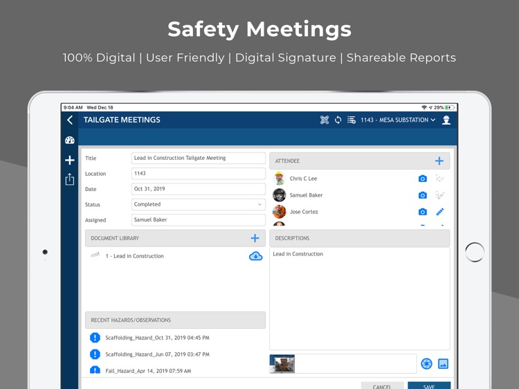 AnchoRock Safety Software