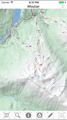 Whistler Area Ski Maps screenshot 2