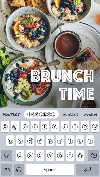 Image of Fontbot: Custom fonts keyboard