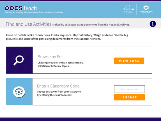 Screenshot #4 pour National Archives DocsTeach