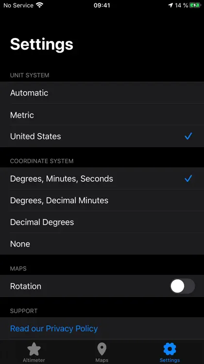 Screenshot 4 di 4 di Altimeter & Precision - Simple