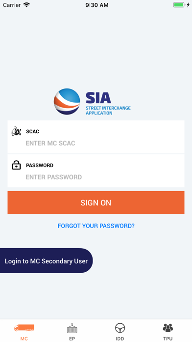 IANA SIA app screenshot