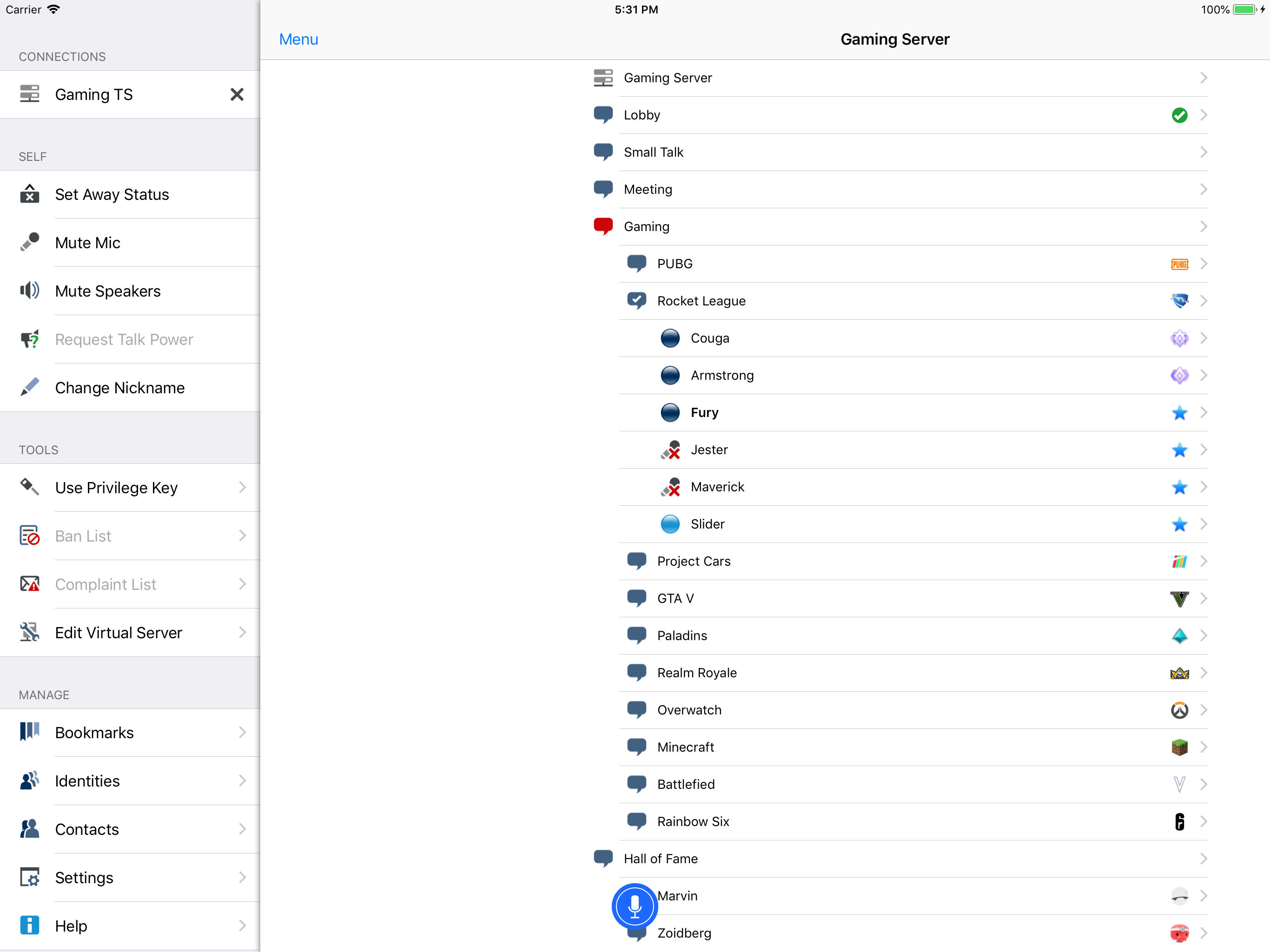 TeamSpeak 3 screenshot 7