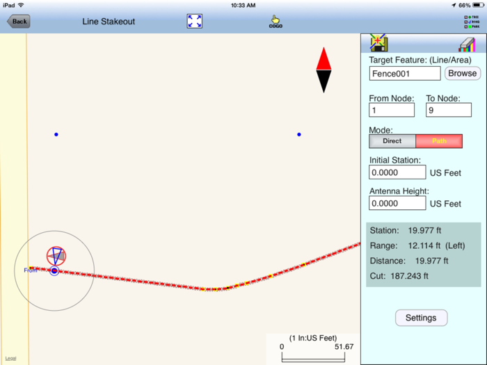 Deed Calls - Grid - Stakeout
