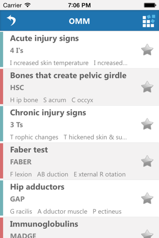 COMLEX Mnemonics screenshot 3