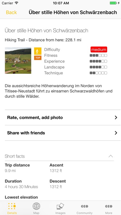 Hiking & biking in SW Germany screenshot-3