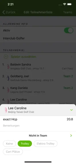 Game screenshot Golf Startlist Generator apk