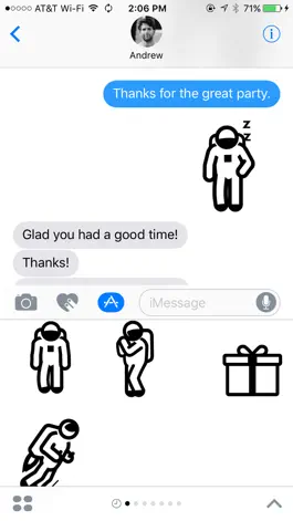 Game screenshot Animated Astronaut Stickers hack