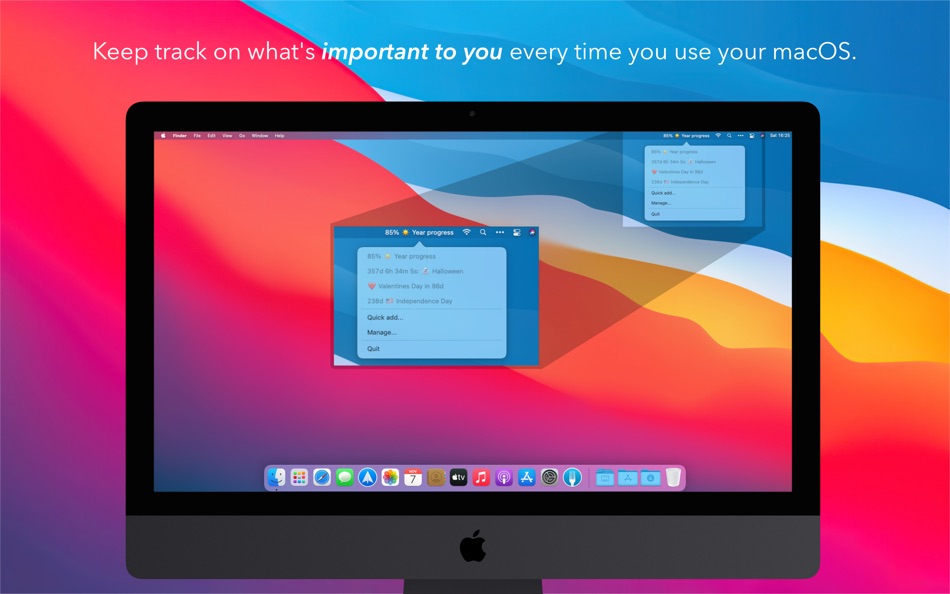 #1. Countdowns (macOS) 由: Hydra Softworks