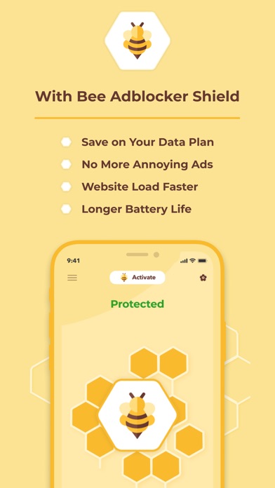 Bee Adblocker Shieldのおすすめ画像3