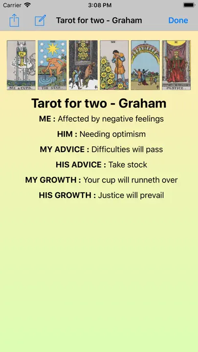 Tarot Daily iPhone-skjermbilde 4