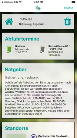 abfallapp BAV screenshot 2