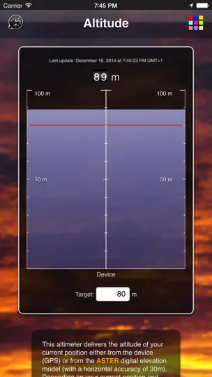 Capture d'écran de Altitude sur iPhone 2