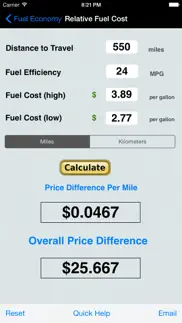 fuel calculator: mpg, l100k iphone screenshot 3