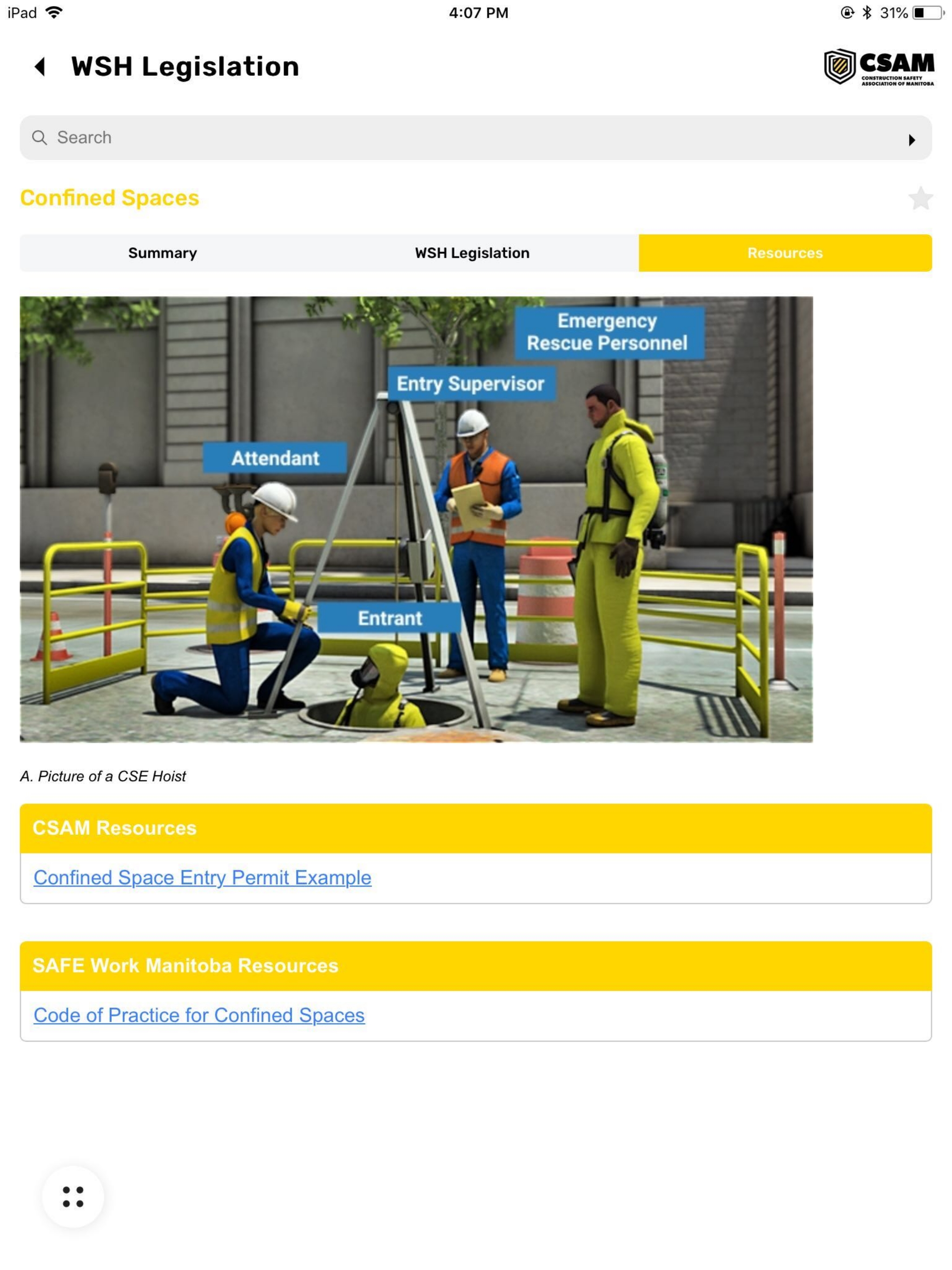 The CSAM App