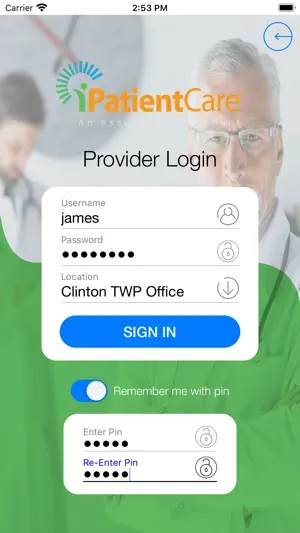 iEHR screenshot 1