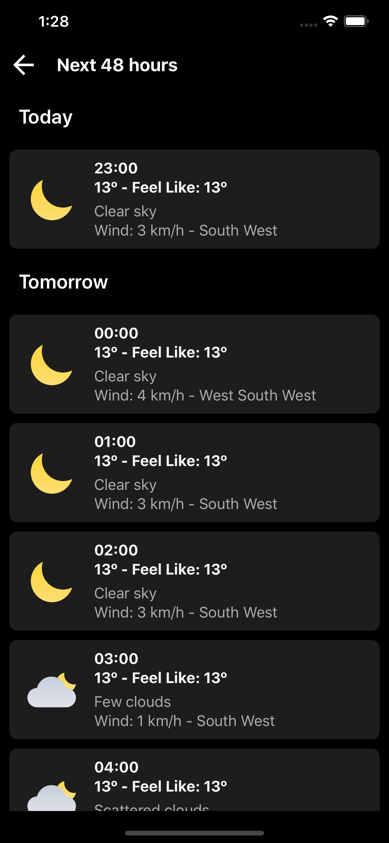 WeatherLike: Weather Forecast