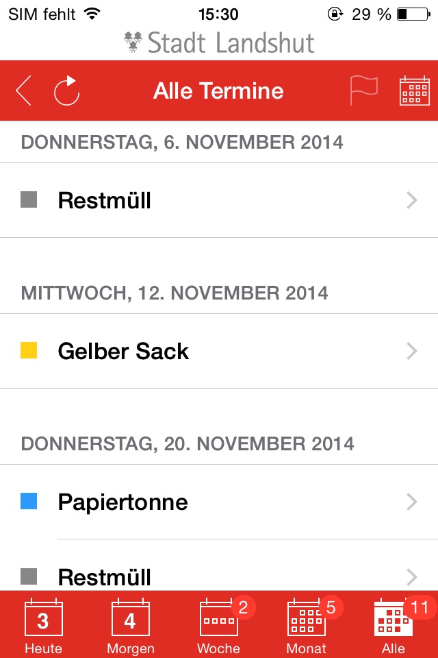 Abfall App Landshut screenshot 3