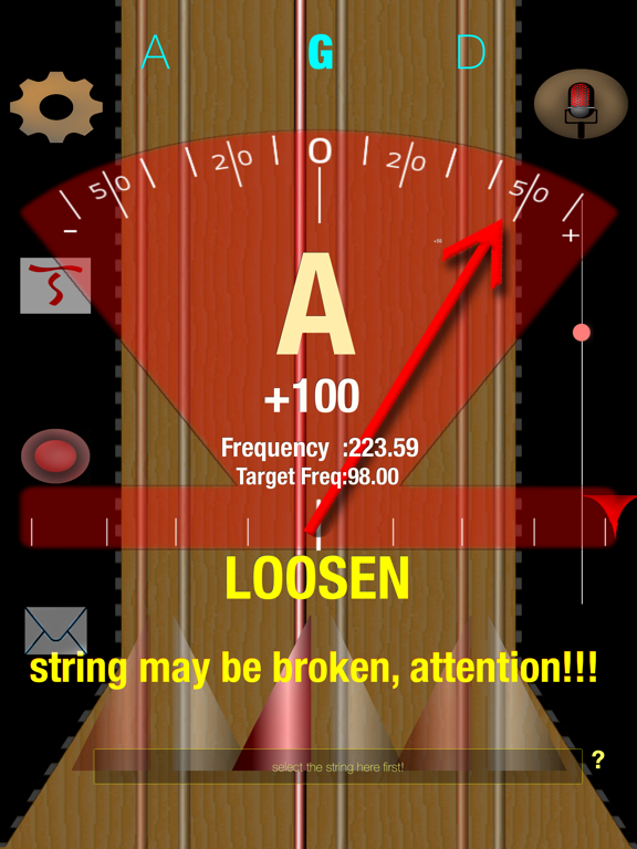 Baglama,Cura,Saz Tuner iPad screenshot 4 - Music app