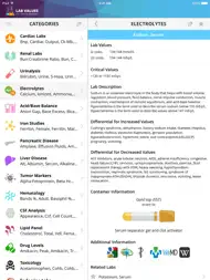 Lab Values Medical Reference ipad bilder 1