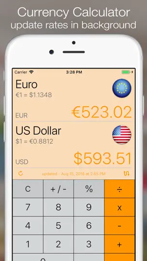 Скриншот Currency+ (Currency Converter) на iPhone 1