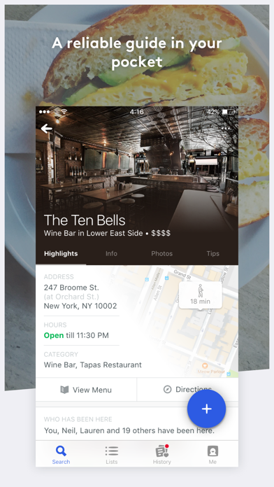 Foursquare City Guide Screenshot
