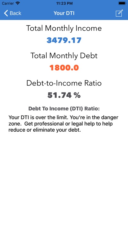 Debt To Income Calculator screenshot-3