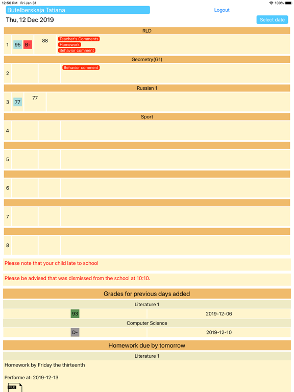 Screenshot #5 pour BigAppleAcademy Journal