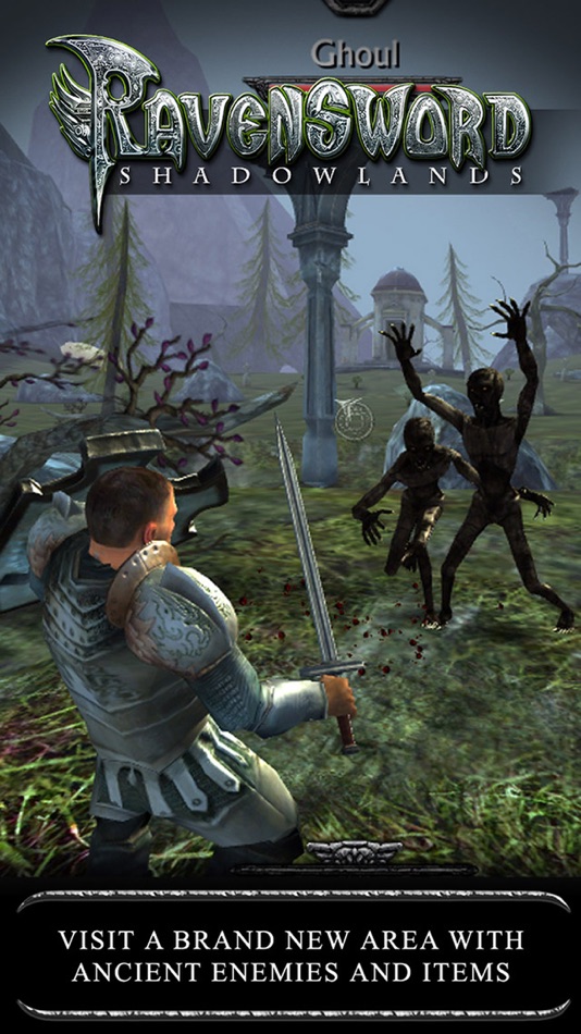 #5. Ravensword: Shadowlands (iOS) Oleh: Crescent Moon Games