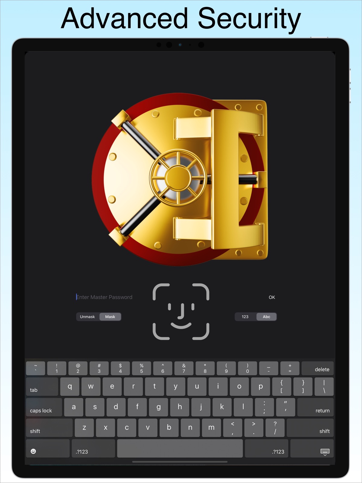 Password Manager Data Vault ipad screenshot 1