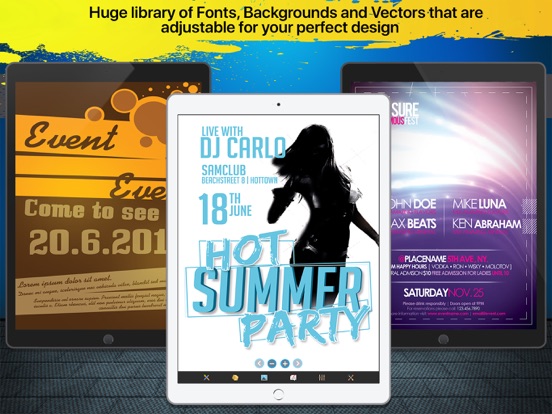 Flyer & Invitation Creator iPad app afbeelding 5