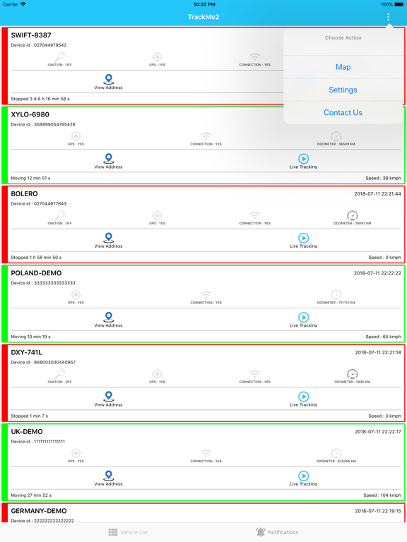 Trackme2 iPad screenshot 8 - Navigation app