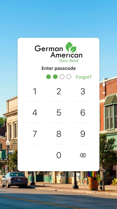 German-American State Bank Screenshot