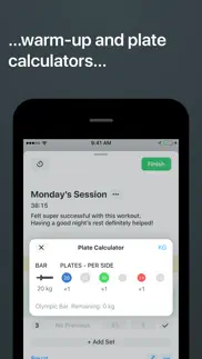 strong workout tracker gym log iphone screenshot 3