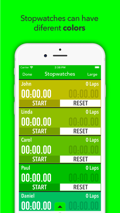 Screenshot #2 pour Best Multi Stopwatch Pro