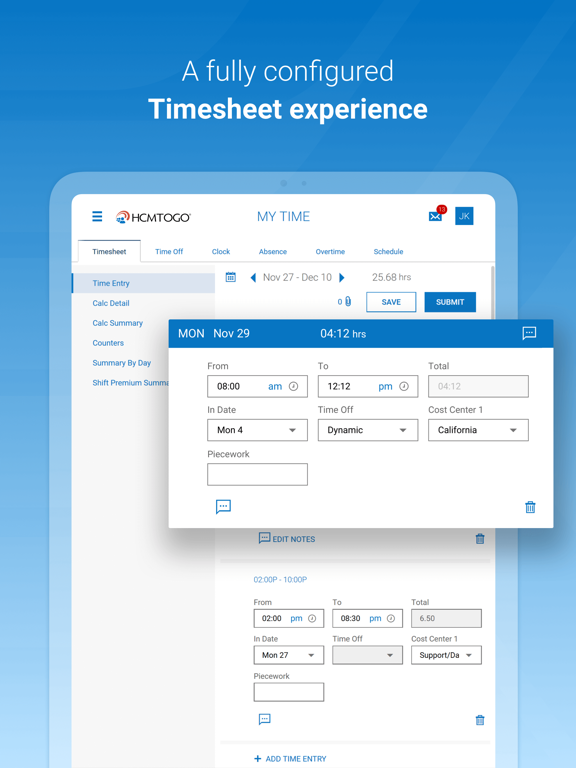 HCMToGo iPad screenshot 4 - Business app
