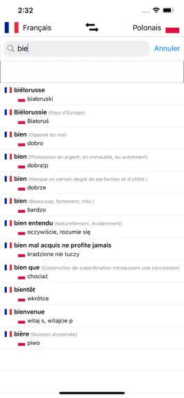 Game screenshot Dictionnaire Polonais-Français hack
