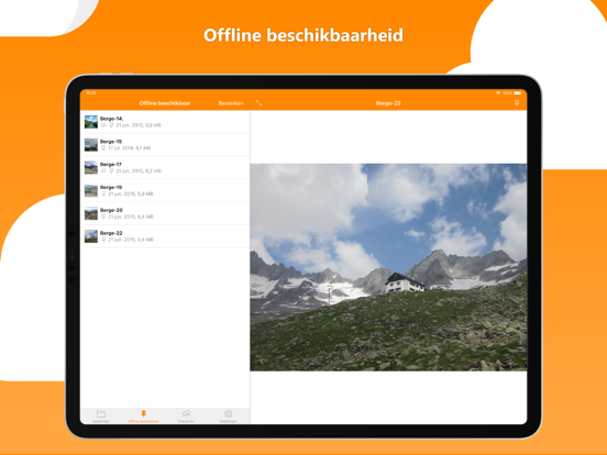 HiDrive iPad app afbeelding 7